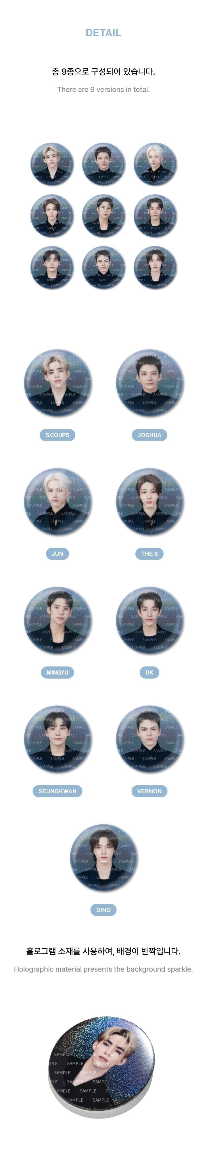 SEVENTEEN - [NEW_] WORLD TOUR IN JAPAN OFFICIAL MD Can Badge