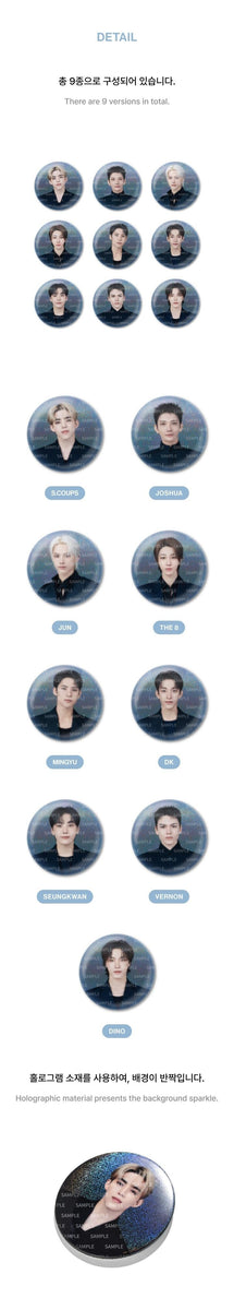 SEVENTEEN - [NEW_] WORLD TOUR IN JAPAN OFFICIAL MD Can Badge