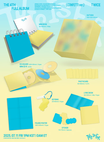 (PRE-ORDER) TWICE - [THIS IS FOR] 4th Album CONFETTI Version