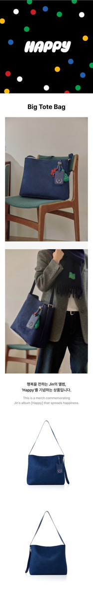 JIN (BTS) - [HAPPY] (OFFICIAL MD Big Tote Bag) – kpopalbums.com