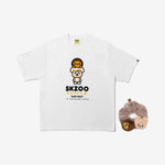 (PRE-ORDER) Stray Kids - [BAPE X Stray Kids] MD PuppyM BABY MILO TEE M + SCRUNCHIES (BEIGE) SET