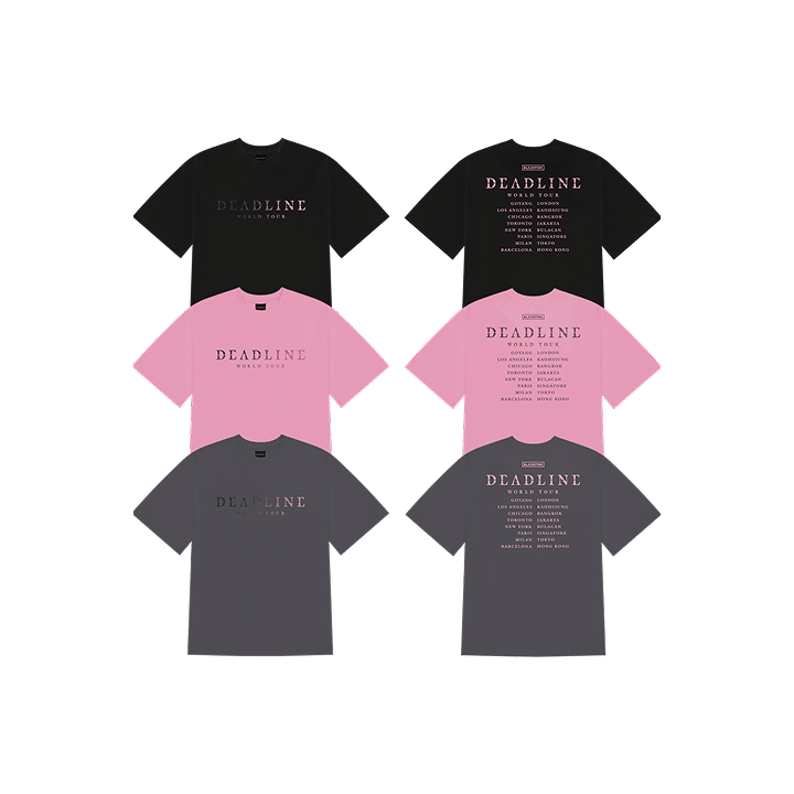BLACKPINK - [DEADLINE] WORLD TOUR MD HEAT REACTIVE T-SHIRT