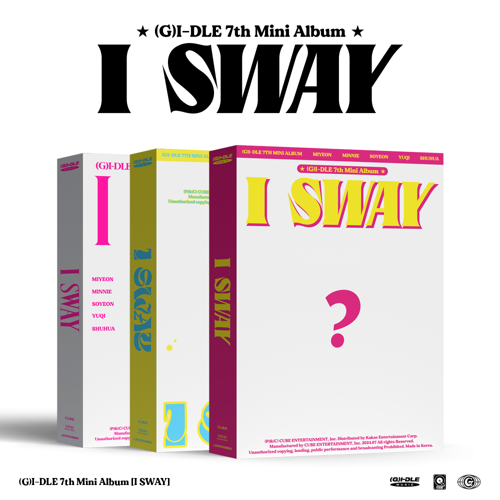 G)I-DLE - [I SWAY] 7th Mini Album 3 Version SET – kpopalbums.com