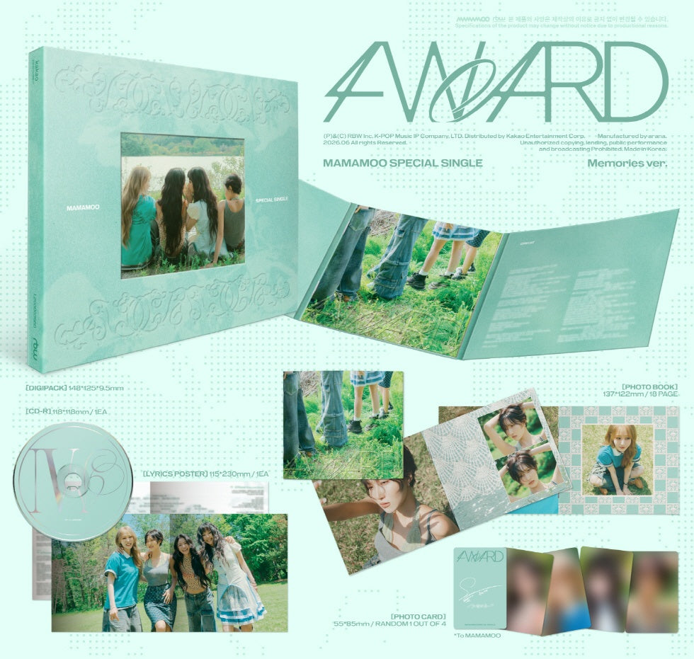 MAMAMOO - [4WARD] SPECIAL SINGLE Album 2 Version SET – kpopalbums.com