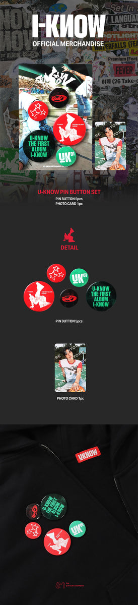 U-KNOW - [I-KNOW] OFFICIAL MD PIN BUTTON SET – kpopalbums.com