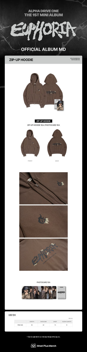 ALPHA DRIVE ONE - [EUPHORIA] (1st Mini Album MD ZIP-UP HOODIE
