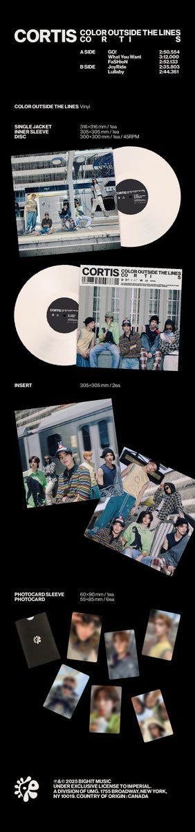 CORTIS - [COLOR OUTSIDE THE LINES] 1st EP Album VINYL Version