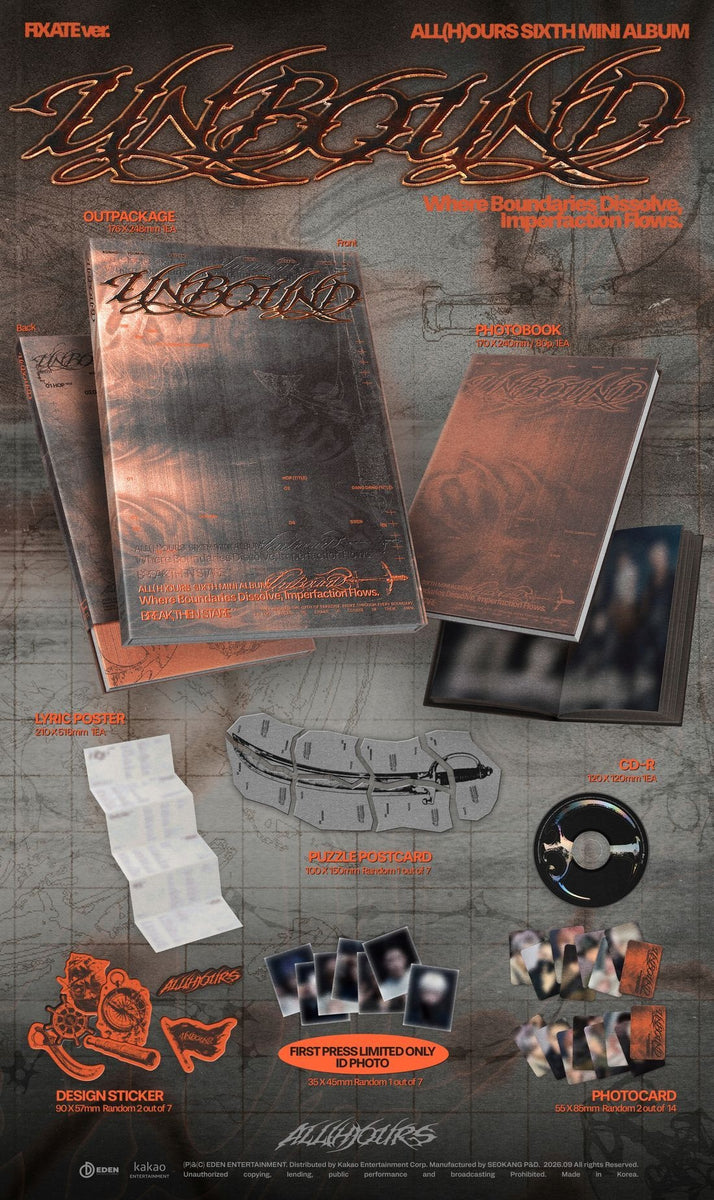 ALL(H)OURS - [UNBOUND] 6th Mini Album FIXATE Version – kpopalbums.com