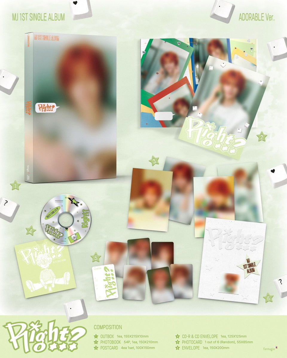 MJ (ASTRO) - [RIGHT..?] 1st Single Album ADORABLE Version