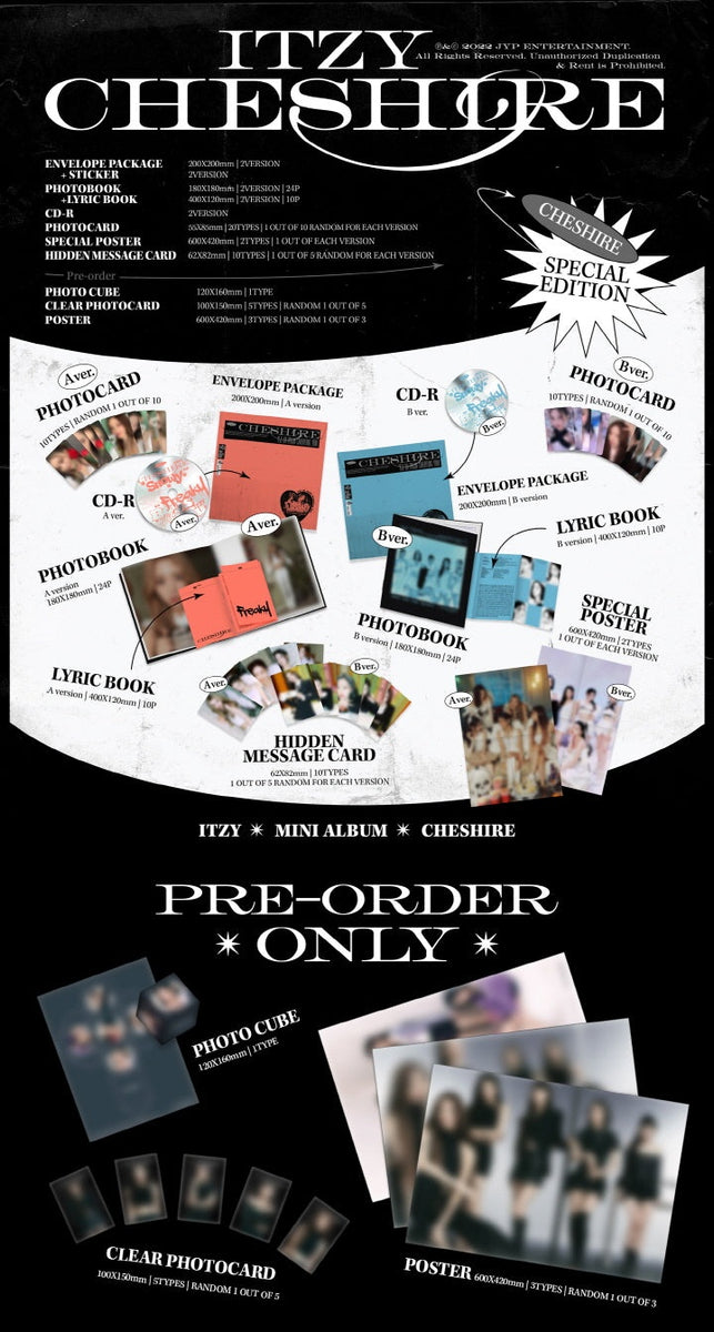 ITZY - [CHESHIRE] (Mini Album SPECIAL Edition B Version