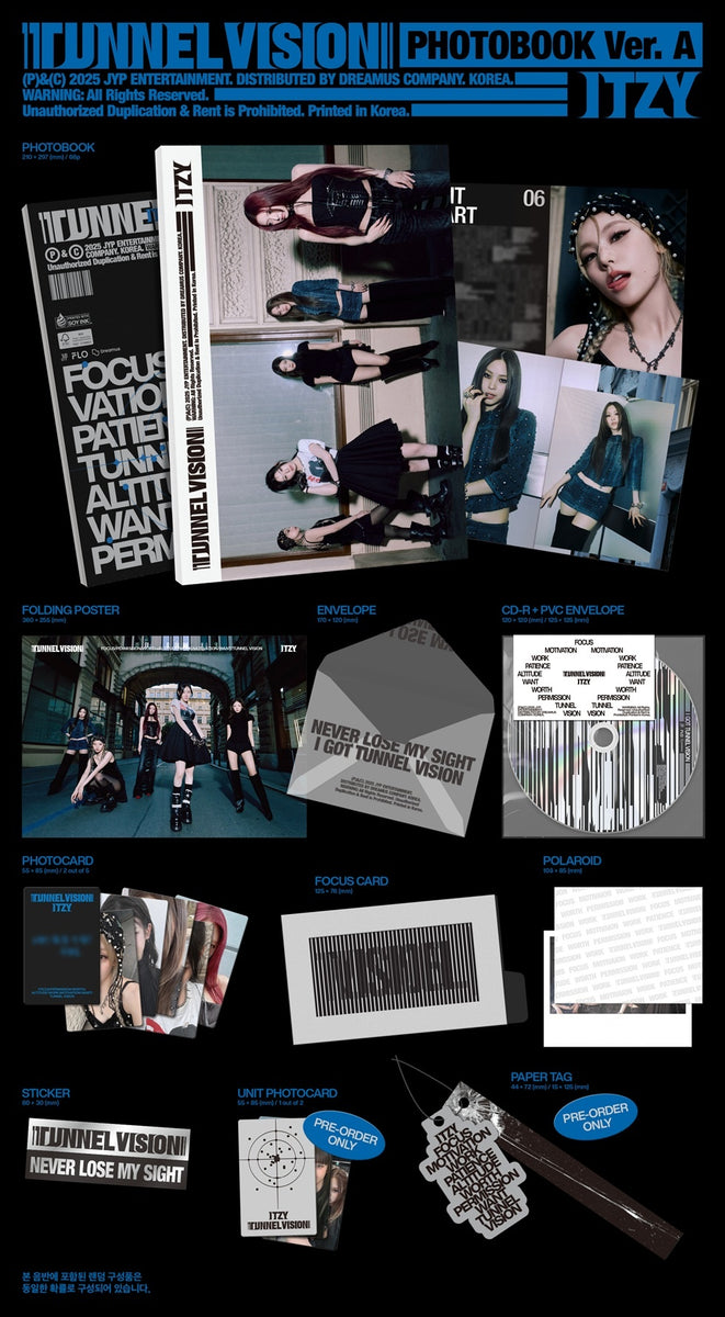 ITZY - [TUNNEL VISION] PHOTOBOOK RANDOM Version – kpopalbums.com