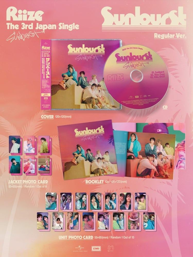 RIIZE - [SUNBURST] JAPAN 3rd Single Album INITIAL PRESS Edition