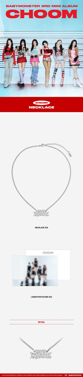 BABYMONSTER - [CHOOM] (3RD MINI ALBUM MD NECKLACE) – kpopalbums.com
