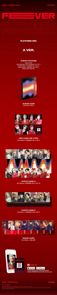 ATEEZ - [ZERO : FEVER PART.2] PLATFORM RANDOM Version – kpopalbums.com