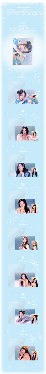 Hearts2Hearts - [The Chase] OFFICIAL MD POSTCARD + HOLOGRAM PHOTO