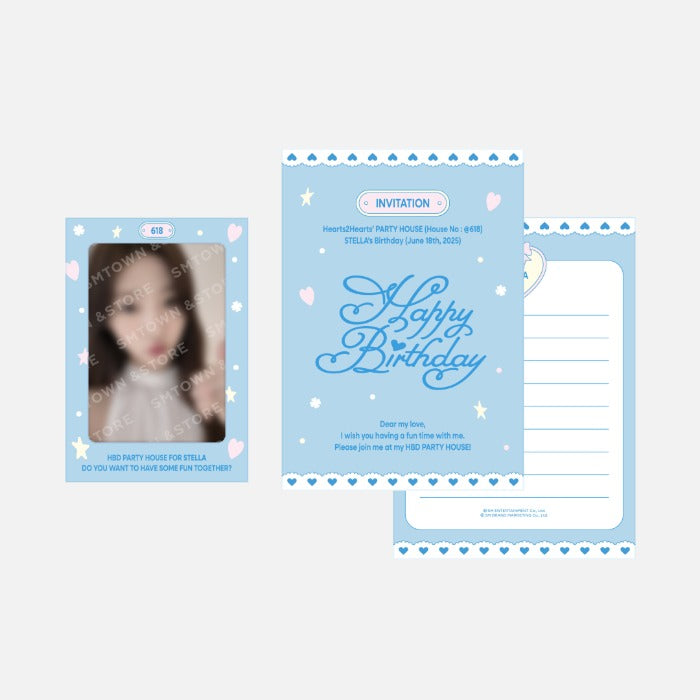 Hearts2Hearts BAG SET ステラ md ハトゥハ ハツハ STELLA (Hearts2Hearts) - [ARTIST BIRTHDAY] OFFICIAL MD POUCH