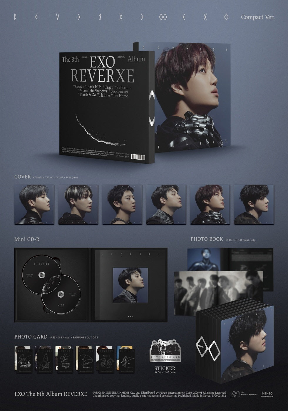 EXO - [REVERXE] 8th Album COMPACT KAI Version – kpopalbums.com