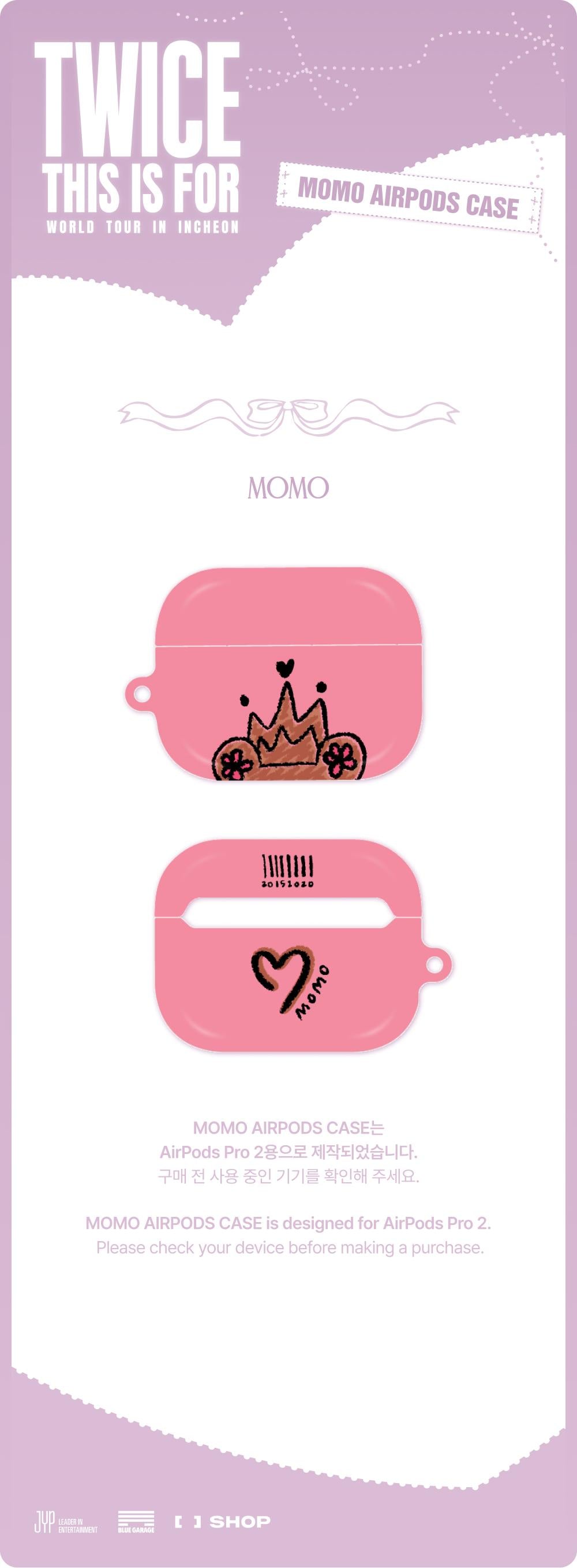 TWICE - [THIS IS FOR] WORLD TOUR MD MOMO AIRPODS CASE