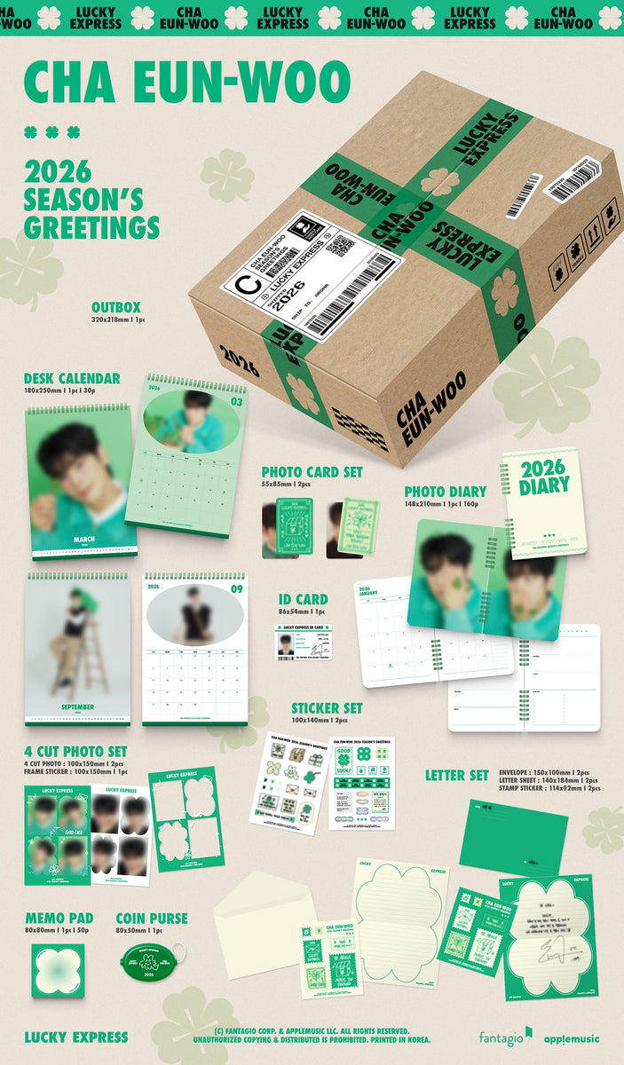 CHA EUN-WOO - [LUCKY EXPRESS] 2026 Season's Greetings – kpopalbums.com