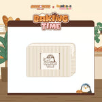 (PRE-ORDER) DOH KYUNG SOO - [ZZirang-e & Charles X MoriBori Bakery] BAKING TIME POP-UP STORE MD SQUARE FABRIC POUCH