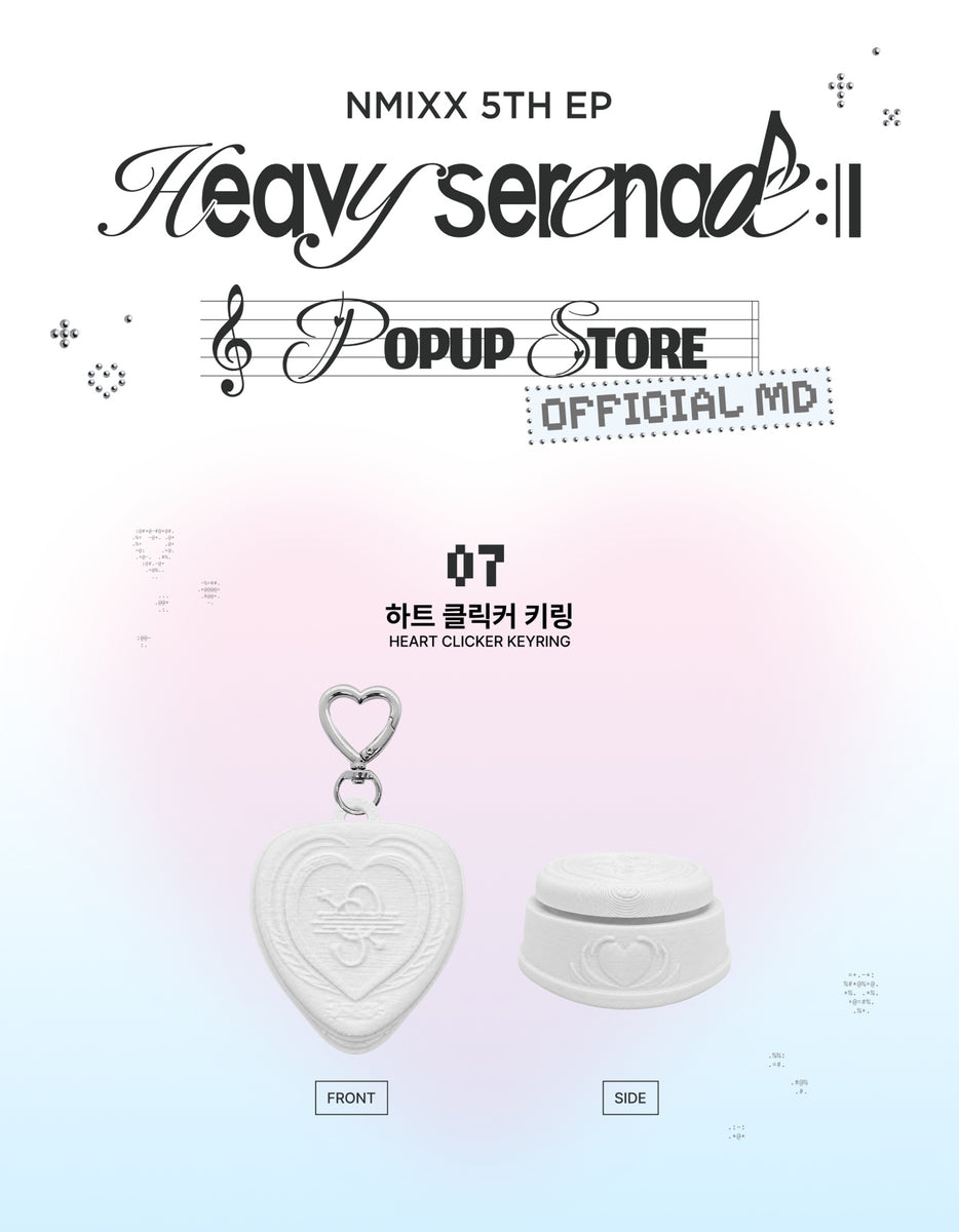 NMIXX - [Heavy Serenade] (POP-UP STORE MD HEART CLICKER KEYRING
