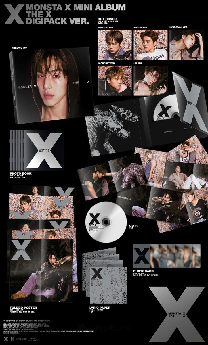MONSTA X - [THE X] 13th Mini Album DIGIPACK LIMITED 6