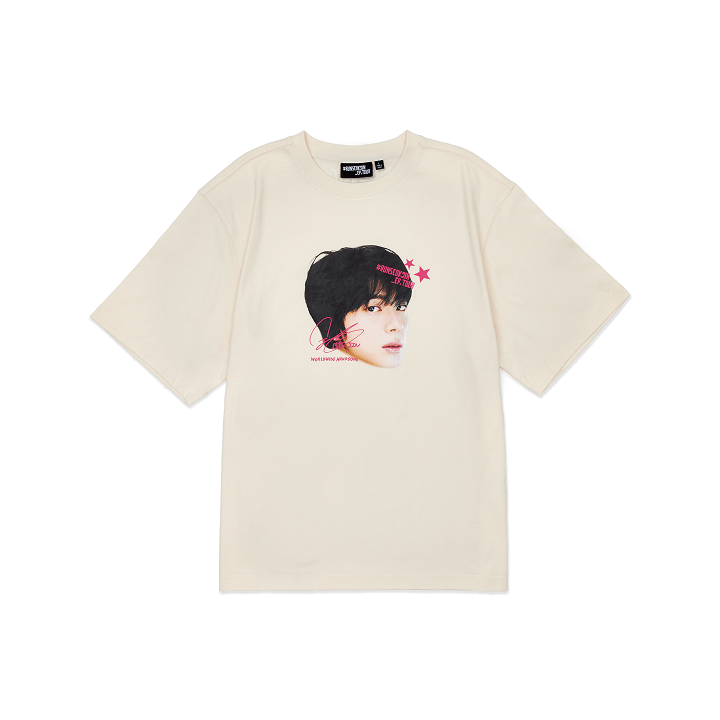 BTS RUNSEOKJIN V-NECK T-SHIRT 水色 ジンサイズ RUNSEOKJIN in JAPAN Vネック Tシャツ 青 水色 ジンサイズ