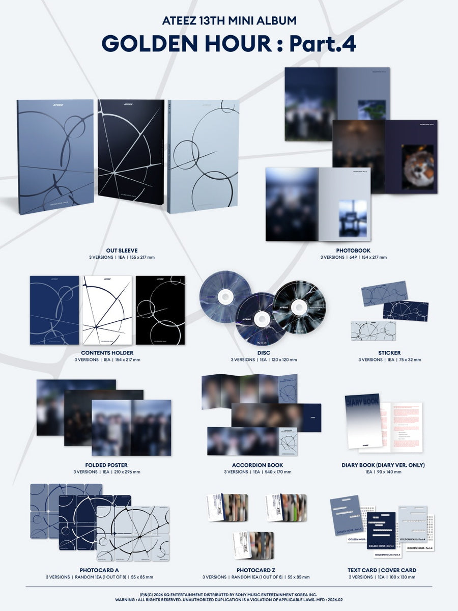 ATEEZ - [GOLDEN HOUR : PART.4] 13th Mini Album Z Version