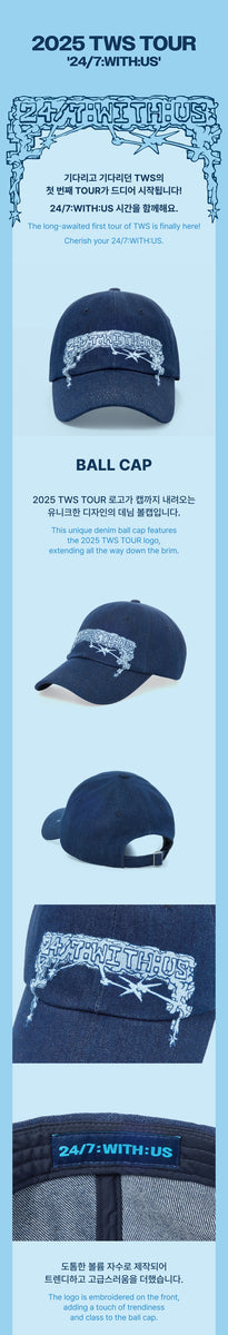 2025 TWS TOUR ソウルコン BALL CAP TWS - [24/7:WITH:US] (2025 TOUR MD Ball Cap) – kpopalbums.com