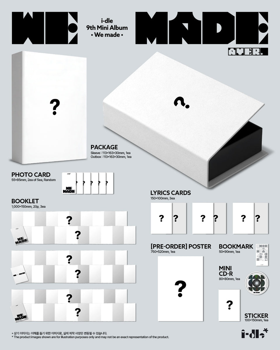 I-DLE - [WE MADE] 9th Mini Album 2 Version (MONO+CROW) SET
