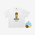 (PRE-ORDER) Stray Kids - [BAPE X Stray Kids] MD BbokAri BABY MILO TEE M + SCRUNCHIES (SAX) SET