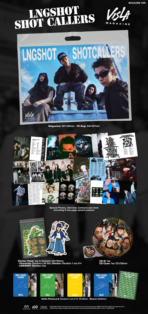 K-POP・アジア LNGSHOT SHOTCALLERS VsL4 MAGAZINE LNGSHOT - [SHOT CALLERS] EP Album MAGAZINE Version – kpopalbums.com