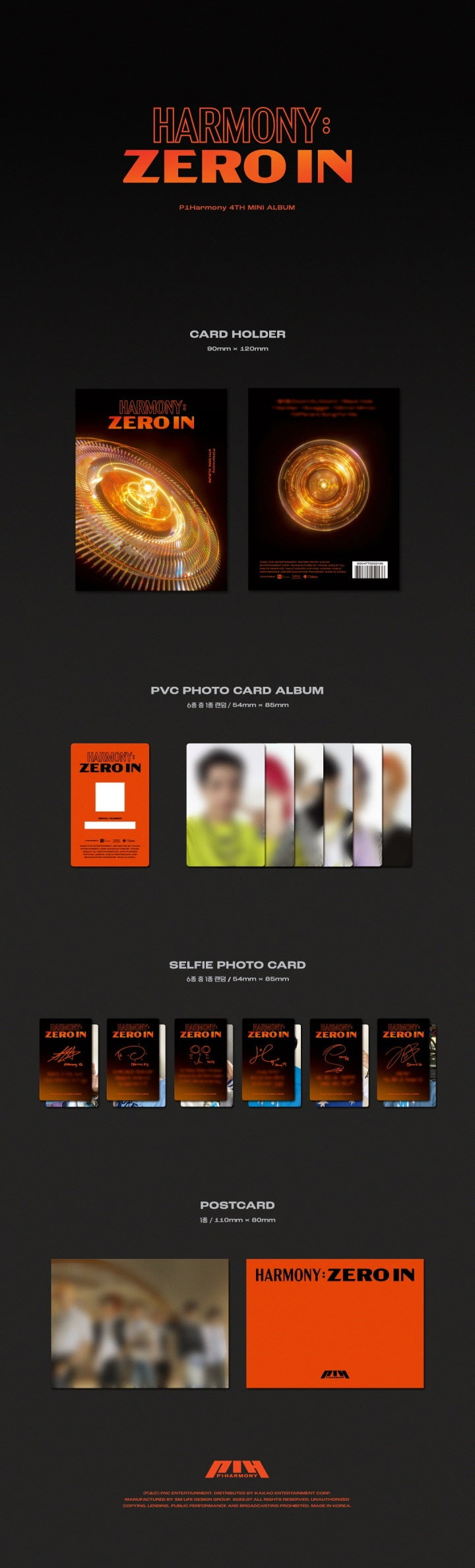 P1Harmony - [HARMONY : ZERO IN] (4th Mini Album PLATFORM Version