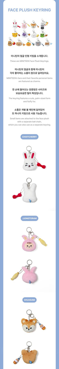 SEVENTEEN - [MINITEEN] (OFFICIAL MD Face Plush Keyring