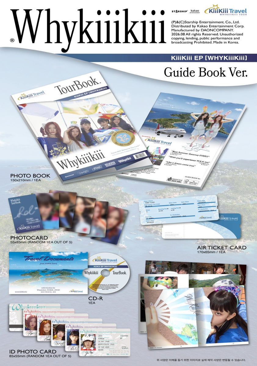 KIIIKIII - [WHYKIIIKIII] EP Album GUIDE BOOK Version – kpopalbums.com