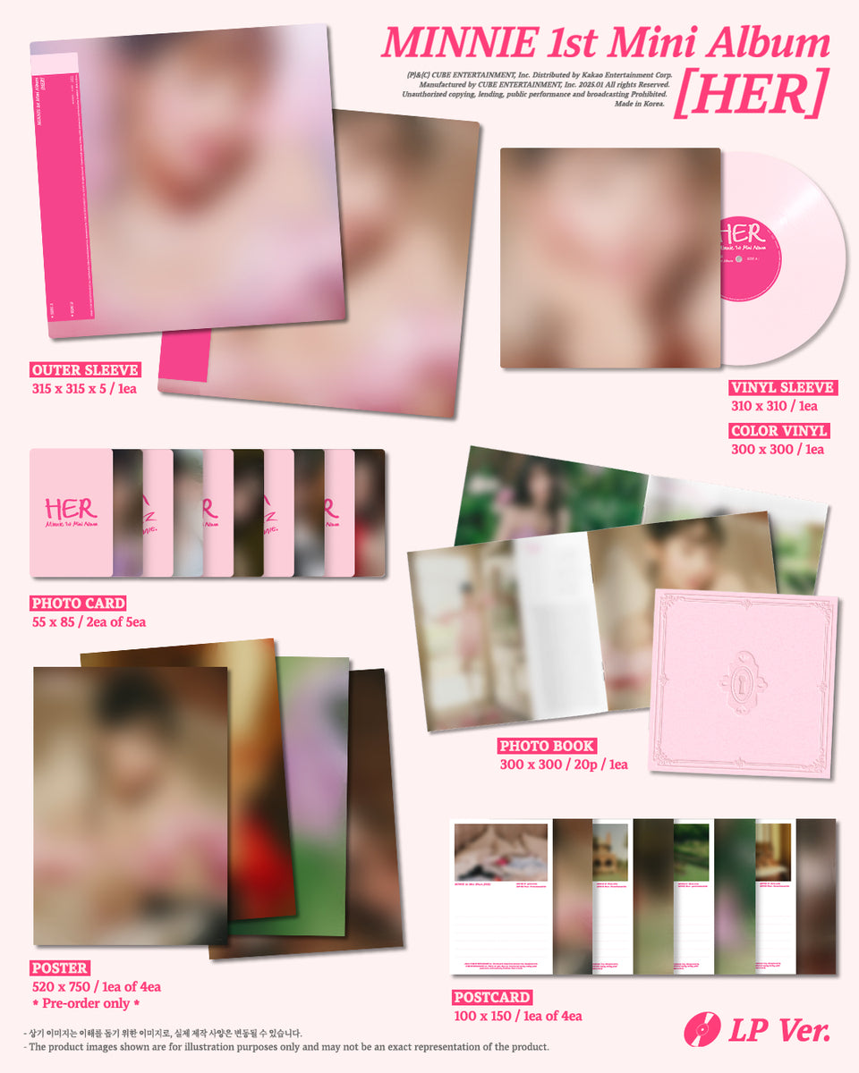 MINNIE - [HER] 1st Mini Album LP – kpopalbums.com