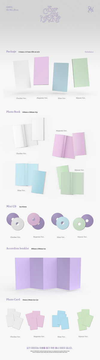 QWER - [CEREMONY] 4th Mini Album 6 Version (1 Unbalance + 1