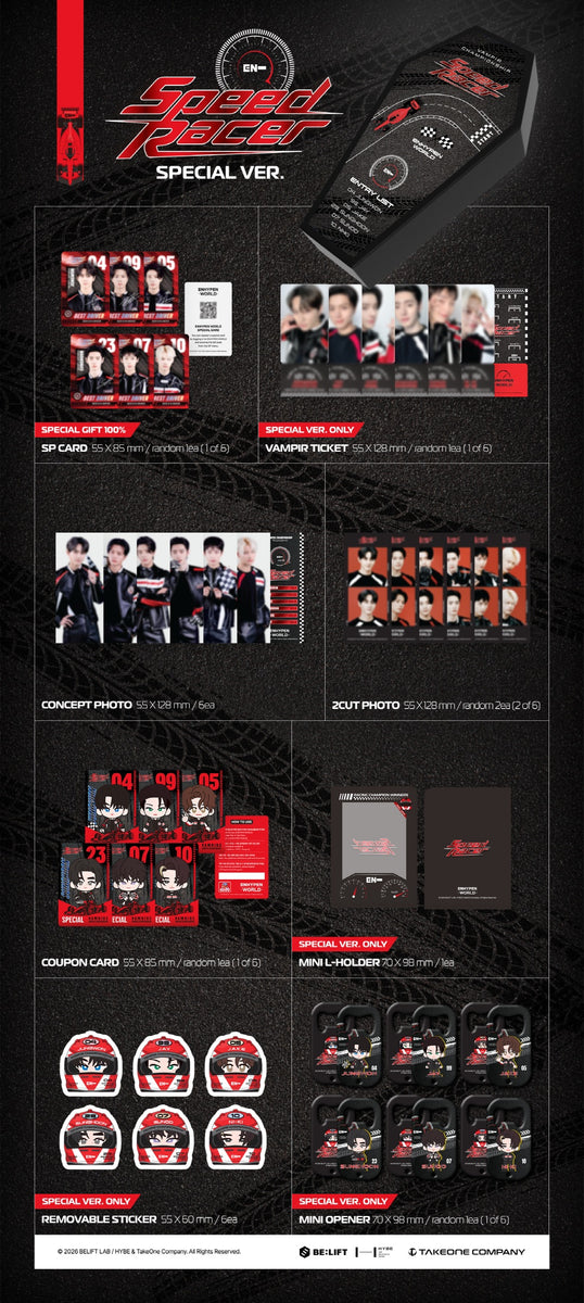 ENHYPEN - [WORLD COUPON CARD COLLECTION] SPEED RACER SPECIAL