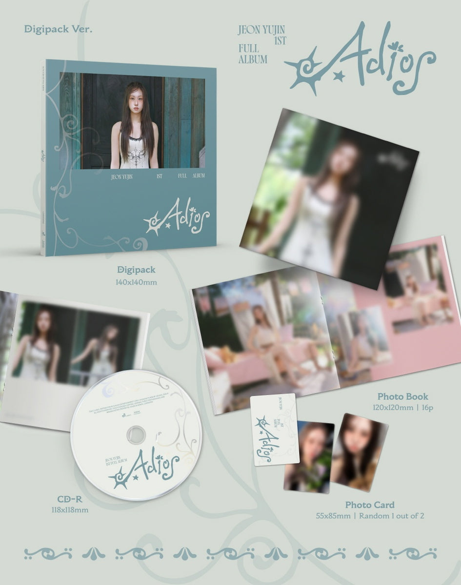 JEON YU JIN - [ADIOS] 1st Full Album DIGIPACK Version – kpopalbums.com