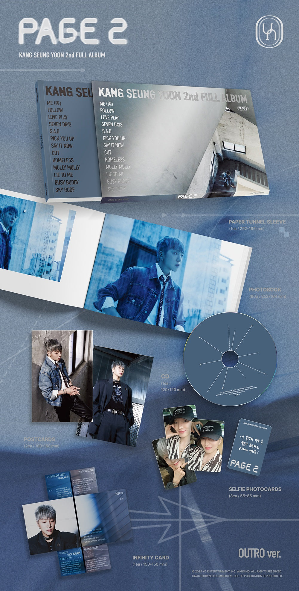 KANG SEUNG YOON - [PAGE 2] 2nd Full Album 2 Version SET