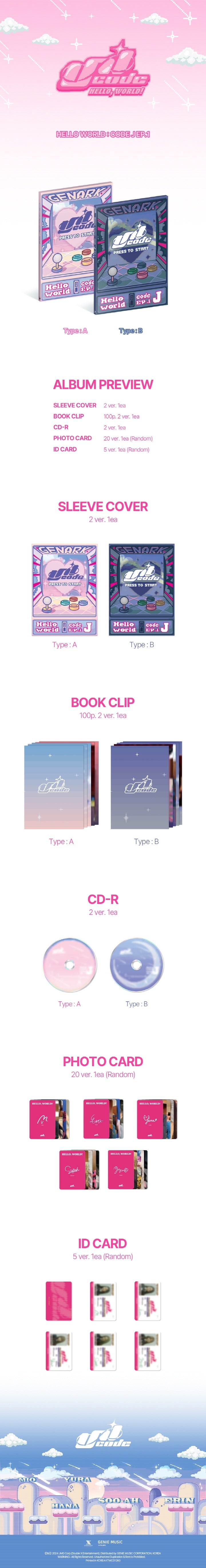 The first signal announcing the start of the voyage of Korea's first K-city pop girl group UNICODE, 'HELLO WORLD: CODE J E...
