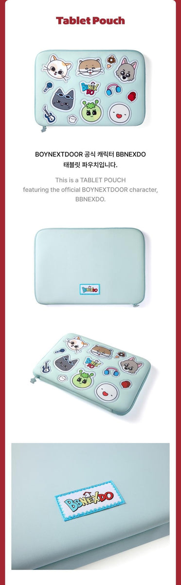 boynextdoor タブレット ポーチ ケース プネクド BOYNEXTDOOR - [BBNEXDO is Coming to Town] OFFICIAL MD Tablet Pouch