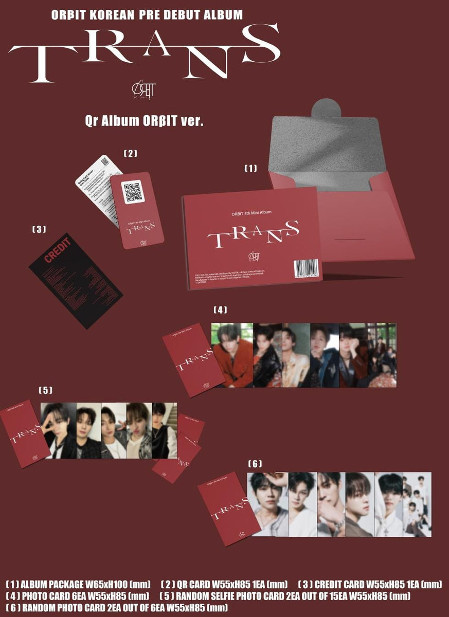ORβIT - [TRANS] KOREAN Pre DEBUT Album QR RANDOM Version – kpopalbums.com
