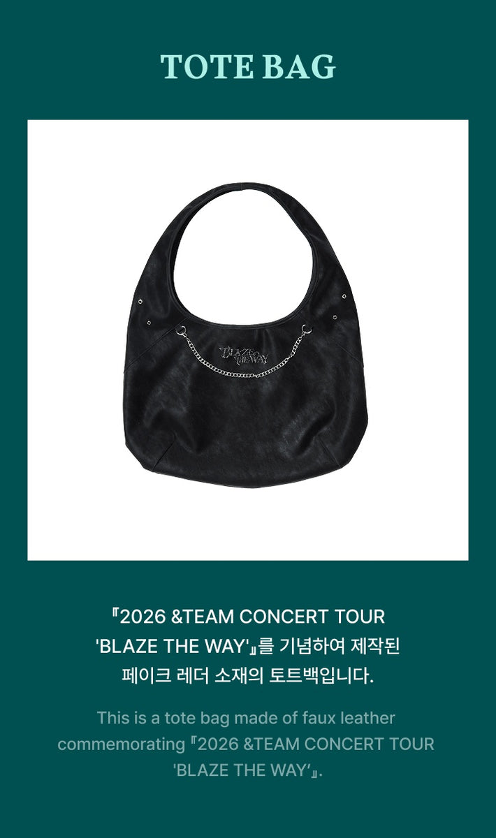 &TEAM - [BLAZE THE WAY] 2026 CONCERT TOUR OFFICIAL MD TOTE BAG