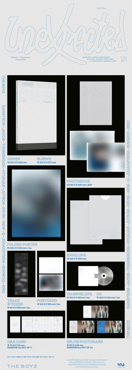 THE BOYZ - [UNEXPECTED] 3rd Album 3 Version SET – kpopalbums.com