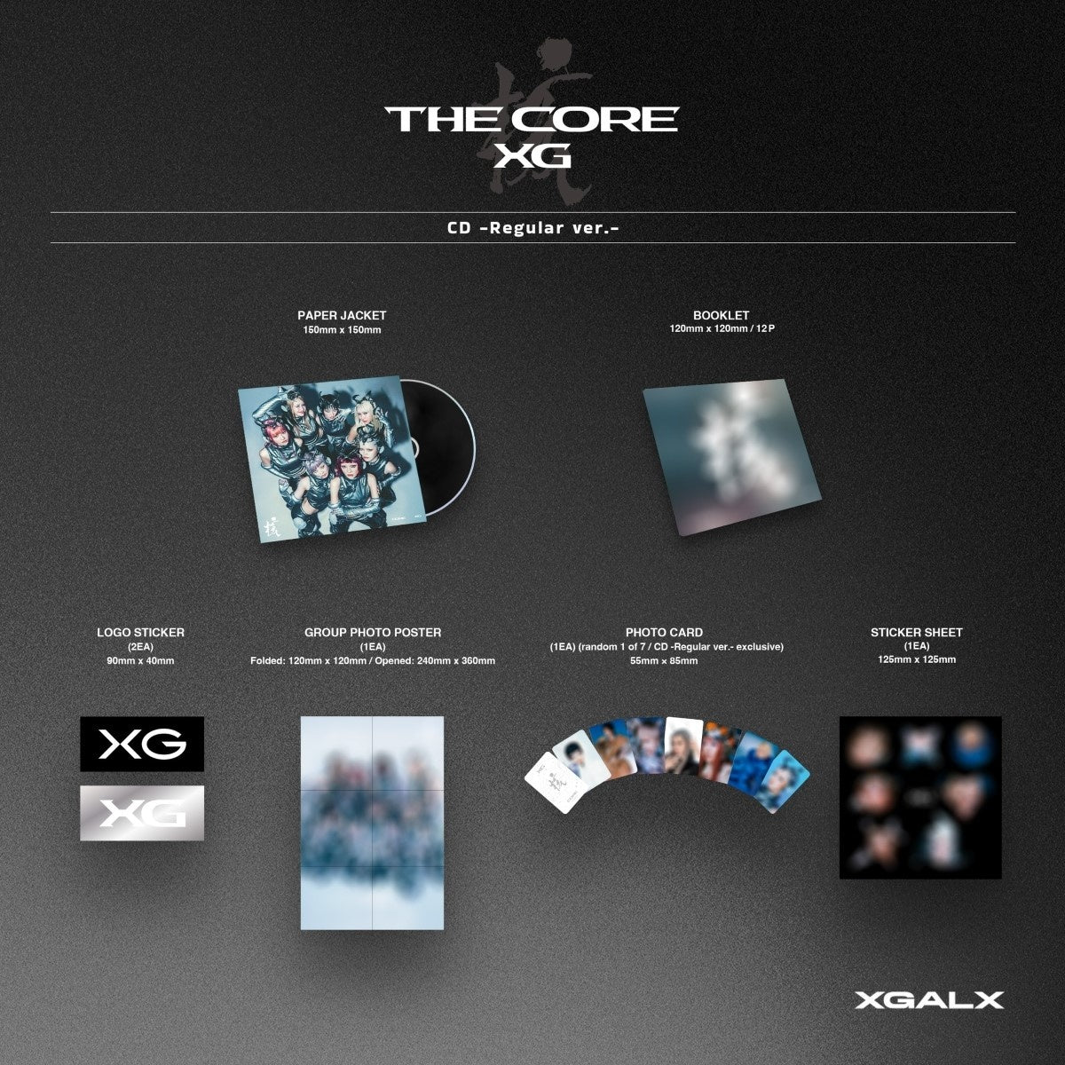 XG - [THE CORE - 核] 1st FULL Album REGULAR Version – kpopalbums.com