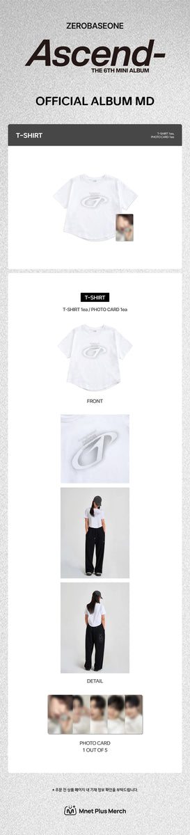 ZEROBASEONE - [Ascend-] (6th Mini Album OFFICIAL MD T-SHIRT