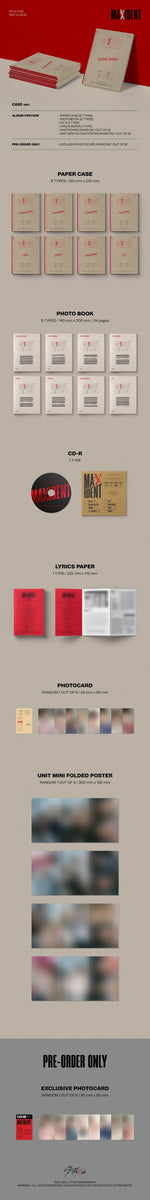 STRAY KIDS - [MAXIDENT] (CASE Edition FELIX Version) – kpopalbums.com