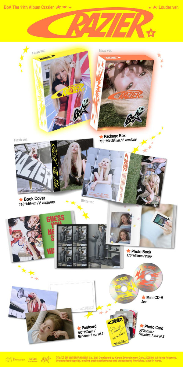 LABOUM　CD11枚セット BoA - [CRAZIER] 11th Album LOUDER 2 Version SET – kpopalbums.com