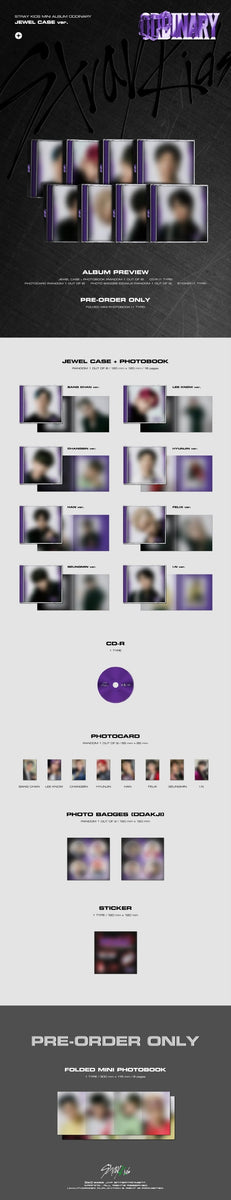 Stray Kids - [ODDINARY] (Mini Album JEWEL CASE LEE KNOW Version